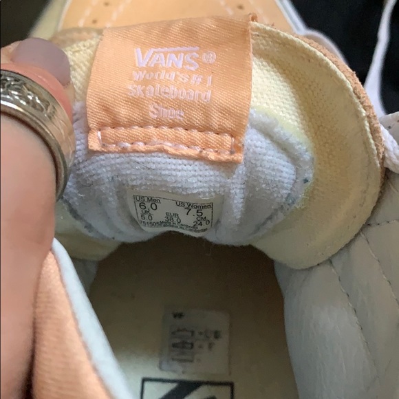 Peach Hightop Vans - Picture 3 of 3